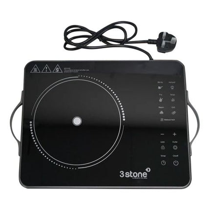 3stone Portable Infrared Cooker, Hot Plate, 400W-2200W, 230V, SIFC100