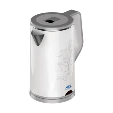 Anex Deluxe Kettle, 1700W, 220-240V, 1.7 Liter, White, AG-4057