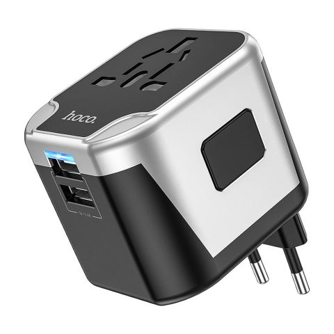 HOCO Level Universal Conversion Charger, 2 X USB-A Port, 12W, AC5