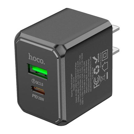 HOCO Ocean Charger, 1 X USB-A + 1 X USB-C Port, 20W, CS14