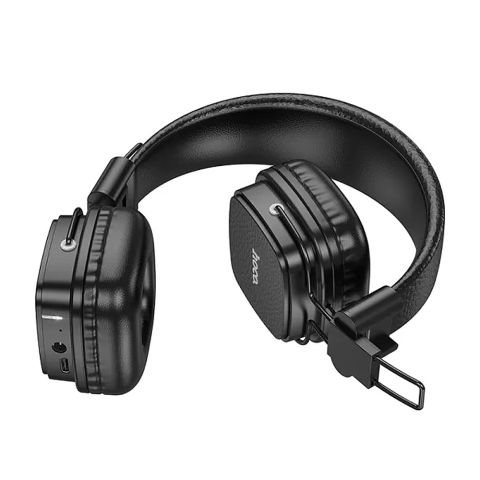 HOCO Earl Bluetooth Headphones, 250mAh Battery, 28 Hours Playtime, Black, W56