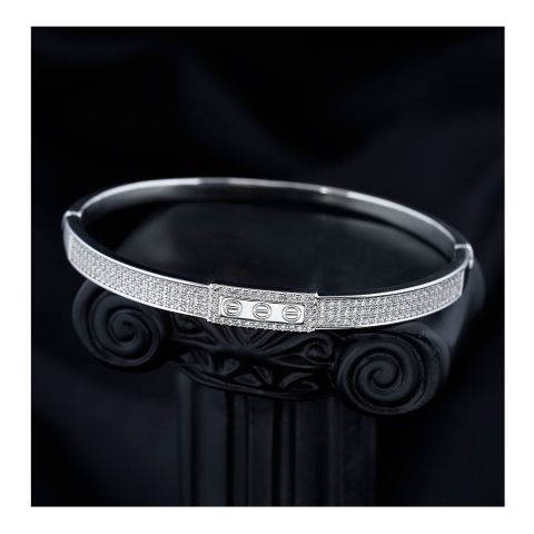 SJ Women's Bangles Jewellery, Silver, BG00357