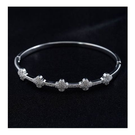 SJ Women's Bangles Jewellery, Silver, BG00358