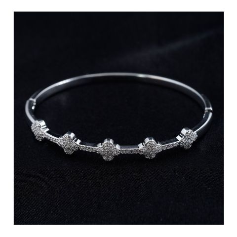 SJ Women's Bangles Jewellery, Silver, BG00358