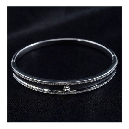 SJ Women's Bangles Jewellery, Silver, BG00360