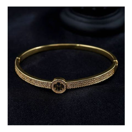 SJ Women's Bangles Jewellery, Golden, BG00364