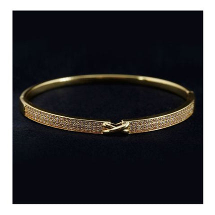 SJ Women's Bangles Jewellery, Golden, BG00368