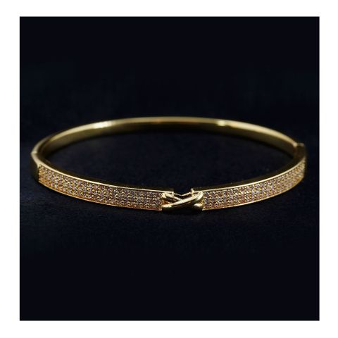 SJ Women's Bangles Jewellery, Golden, BG00368