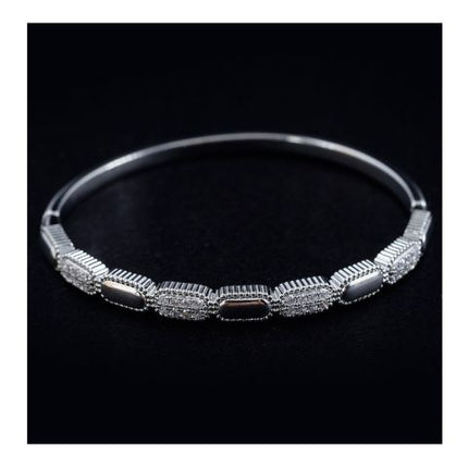SJ Women's Bangles Jewellery, Silver, BG00372