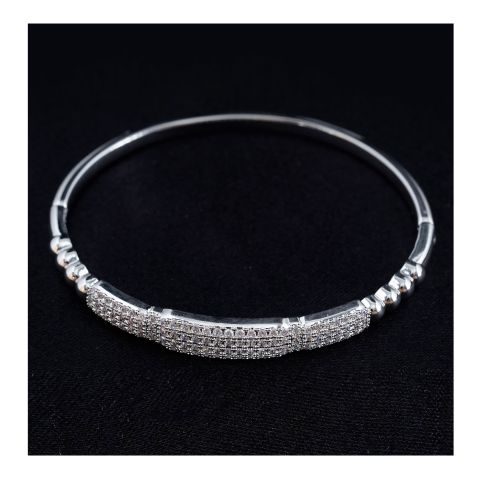 SJ Women's Bangles Jewellery, Silver, BG00374