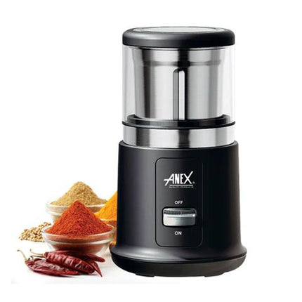 Anex Deluxe Grinder, 250W, 220-240V, 70g Capacity, Black, AG-648