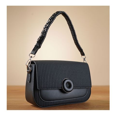 SJ Women's Hand Bag, Black, 8802S