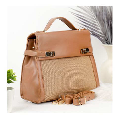 SJ Women's Hand Bag, Apricot, B835S