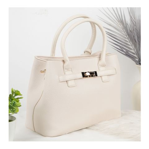 SJ Women's Hand Bag, Off White, 8300S
