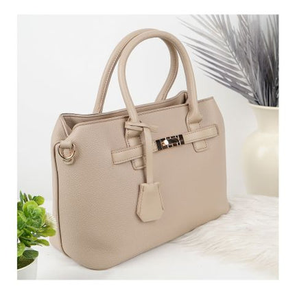 SJ Women's Hand Bag, Beige, 8300S
