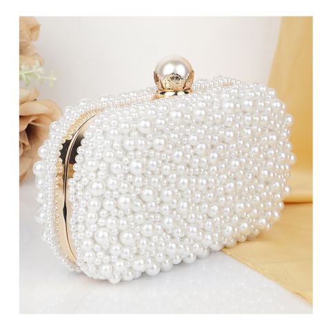 SJ Women's Hand Bag, White, OC-3885