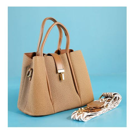 SJ Women's Hand Bag, Khakhi, 18269S