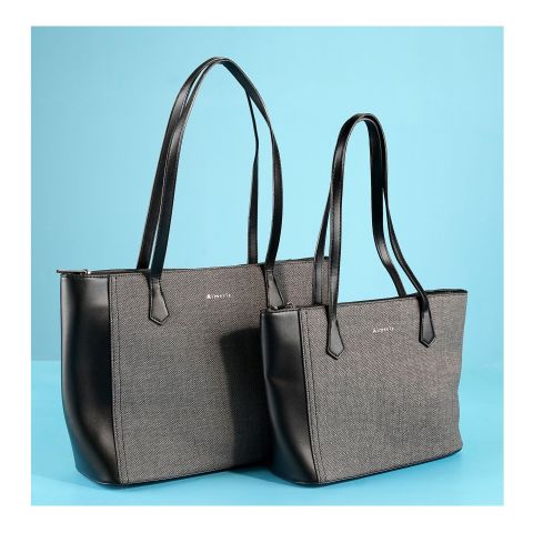 SJ Women's Hand Bag, Black, AM2315PU