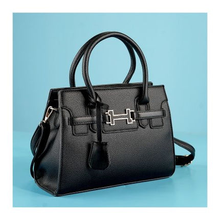 SJ Women's Hand Bag, Black, 8302S