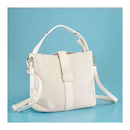 SJ Women's Hand Bag, Off White, P1239