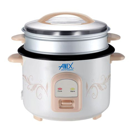 Anex Deluxe Rice Cooker, 900W, 220-240V, 2.2 Liters, AG-2023