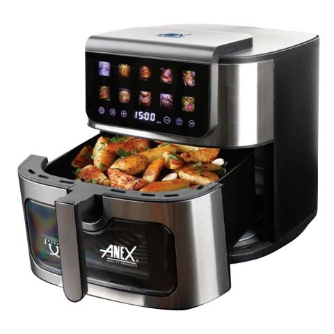 Anex Deluxe Air Fryer, 1700 + 500W, 220-240V, 8 Liters, AG-2125