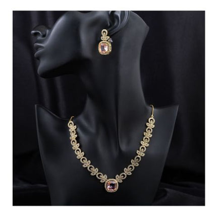 SJ Women's Jewellery Set, Golden Pink, J.Set 00679