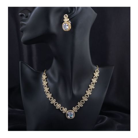 SJ Women's Jewellery Set, Golden White, J.Set 00683