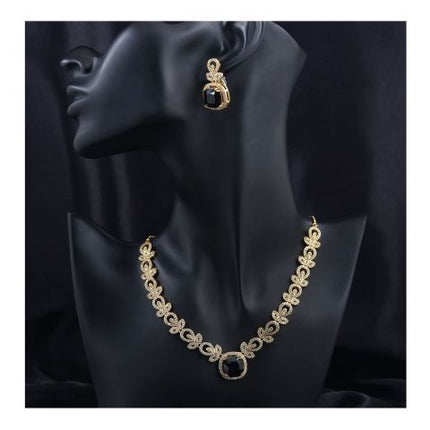 SJ Women's Jewellery Set, Golden Black, J.Set 00685