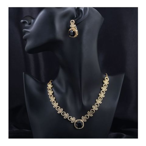 SJ Women's Jewellery Set, Golden Black, J.Set 00685