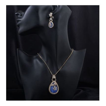 SJ Women's Jewellery Set, Golden Blue, J.Set 00689
