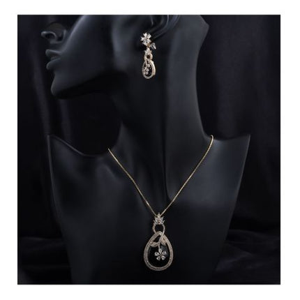 SJ Women's Jewellery Set, Golden Black, J.Set 00692