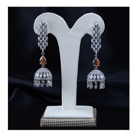 SJ Women's Jhumki Jewellery, Silver Shampion, JK 00744