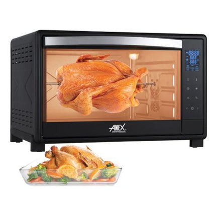 Anex Deluxe Oven Toaster, 2200W, 60 Liters, Black, AG-3080