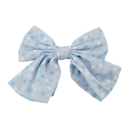 SJ Women's Hair Clip Bow, Blue, BW-0091
