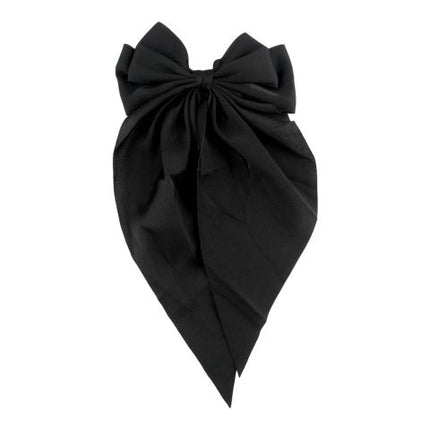 SJ Women's Hair Clip Bow, Black, BW-00107