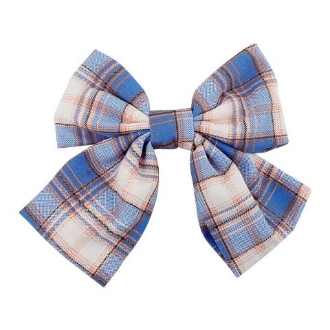 SJ Women's Hair Clip Bow, Blue, BW-00135