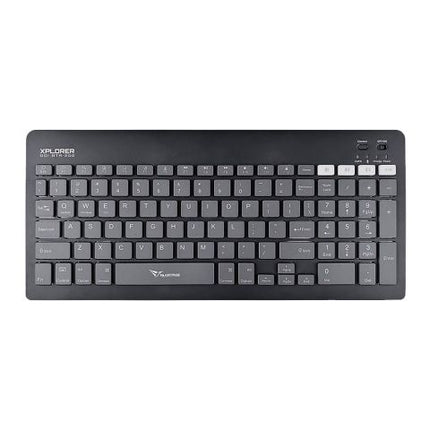 Alcatroz Xplorer Go! BTR-200 Dual Mode BT5.2+2.4G Wireless Keyboard, 180mAh Battery, Slate