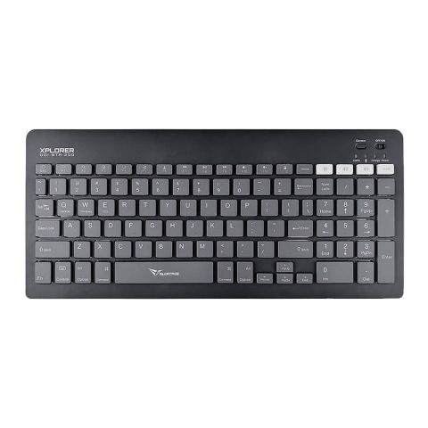 Alcatroz Xplorer Go! BTR-200 Dual Mode BT5.2+2.4G Wireless Keyboard, 180mAh Battery, Slate