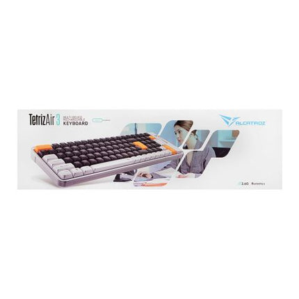 Alcatroz Tetriz Air 3 Multi-Device Dual Mode BT5.3 + 2.4G Rechargeable Keyboard, 500mAh Battery, Autumn Black