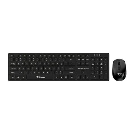 Alcatroz Xplorer Air 3300 2.4G Wireless Keyboard & Mouse Combo, Black