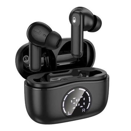 HOCO Singer True Wireless ANC + ENC Noise Reduction Bluetooth Earbuds, 400mAh Case Battery, EQ22, Midnight Black