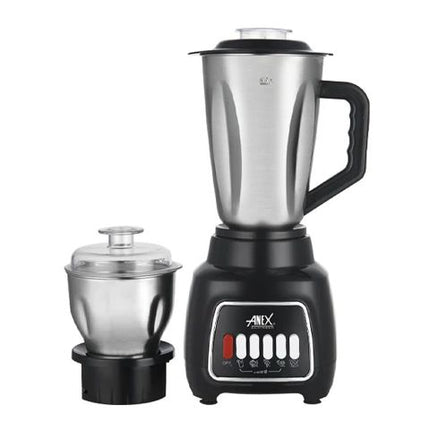 Anex Deluxe Blender & Grinder, 500W, 220-240V, 1.5 Liter Jar, AG-6138SS