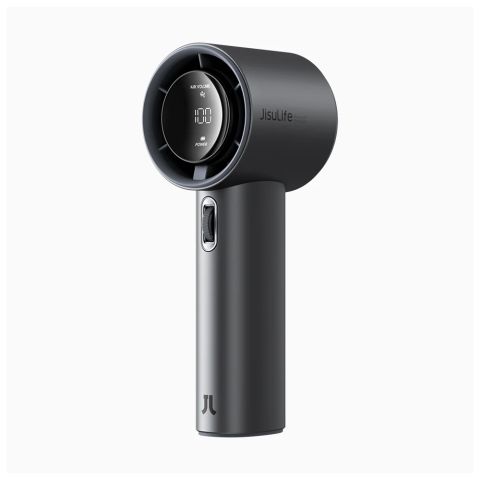 JisuLife Portable Handheld Fan, 5000mAh Battery, 40 Hours Runtime, Pro 1S, Dark Grey