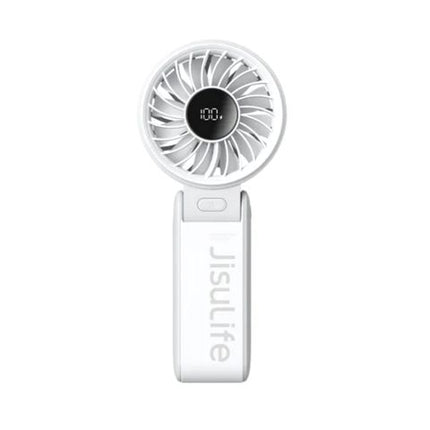 JisuLife Portable Handheld Fan, 3600mAh Battery, 13 Hours Runtime, Life 7, Light Grey