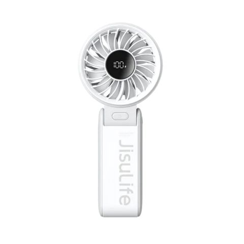 JisuLife Portable Handheld Fan, 3600mAh Battery, 13 Hours Runtime, Life 7, Light Grey