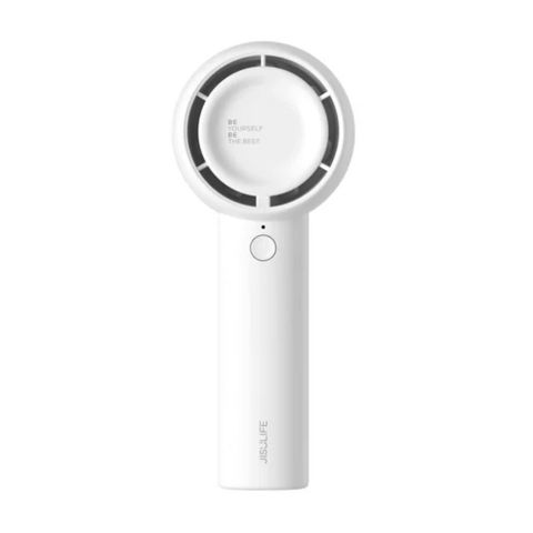 JisuLife Portable Handheld Fan, 2000mAh Battery, 7 Hours Runtime, Life 5, FA42, White