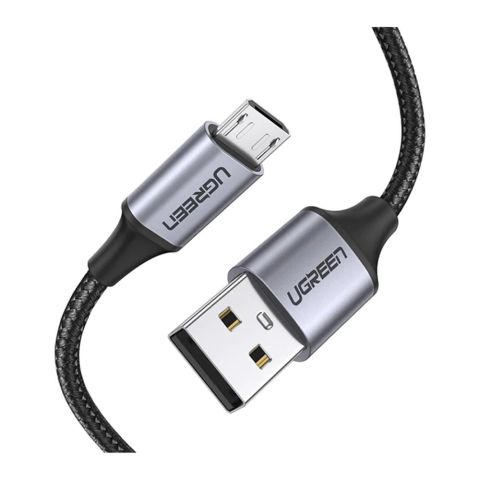 UGreen Aluminum Braid Charging Cable, USB-A To Micro USB, 2-Meters, 60148