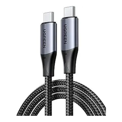UGreen Gen2 Fast Charging Braided Cable, 240W,USB-C To USB-C, 4K 60Hz, 1-Meter, Black, 80150