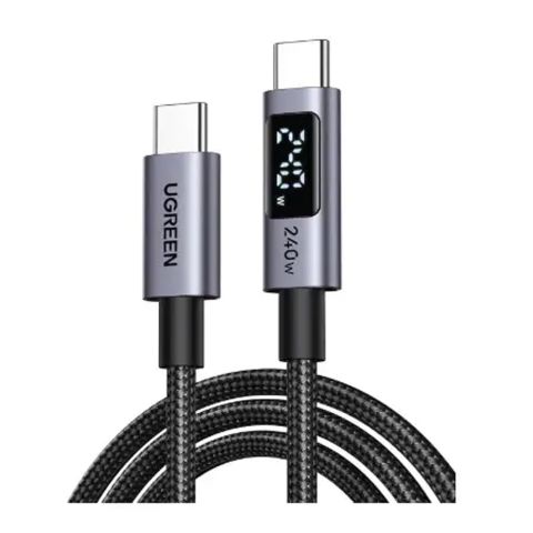 UGreen Fast Charging Smart Digital Display Cable, USB-C To USB-C, 240W, 3-Meters, 65868